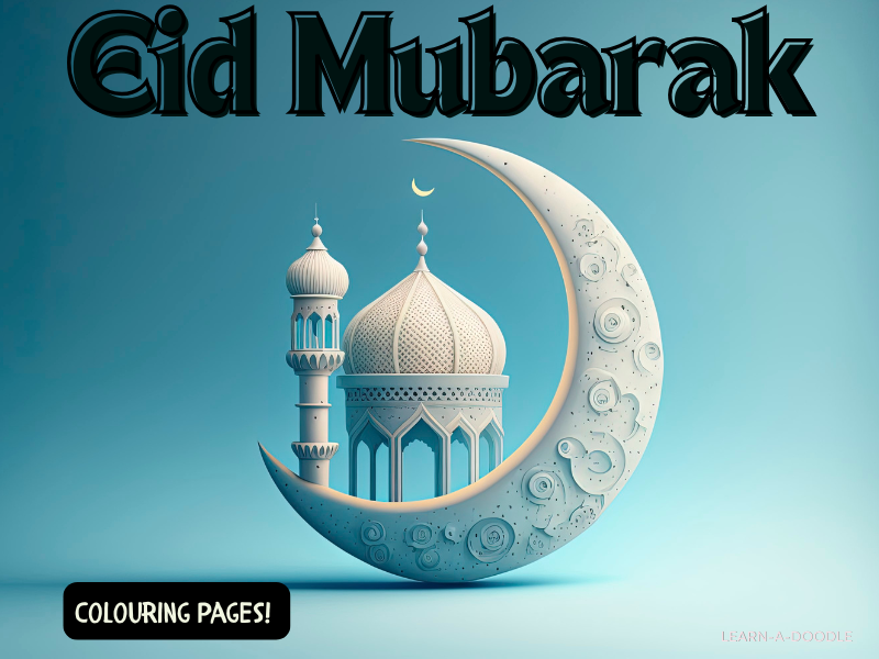 Eid Mubarak ~ Colouring Pages!