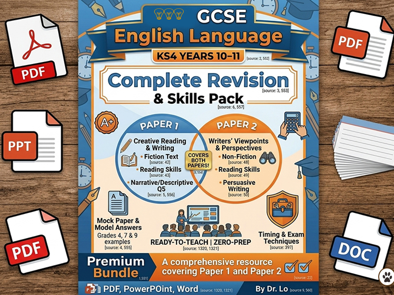GCSE English Language 8700 Master Pack