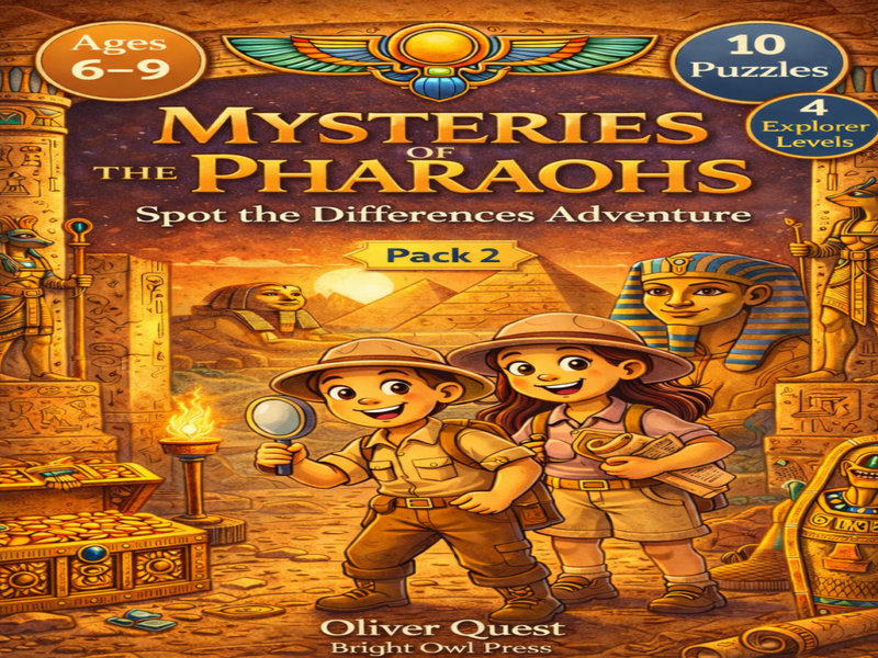 Ancient Egypt Spot the Difference Pack 2