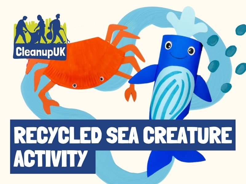 Recycled Sea Creature Activity Sheets - CleanupUK