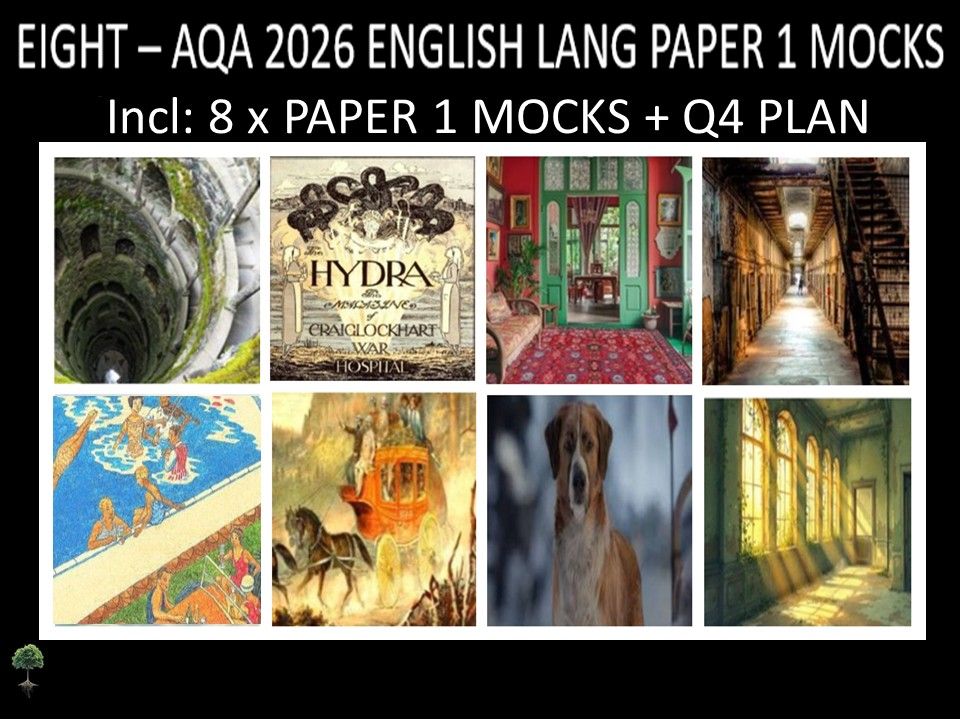 EIGHT - AQA PAPER 1 | 2026 FULL MOCKS | Q4 PLAN