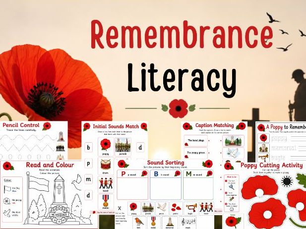 Remembrance themed English Activities - SEN|EYFS