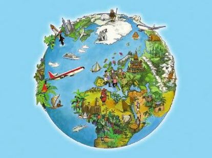 Kelionė po pasaulio žemynus ir vandenynus.