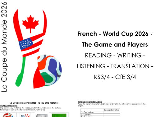 La Coupe du Monde 2026 - le jeu et les joueurs