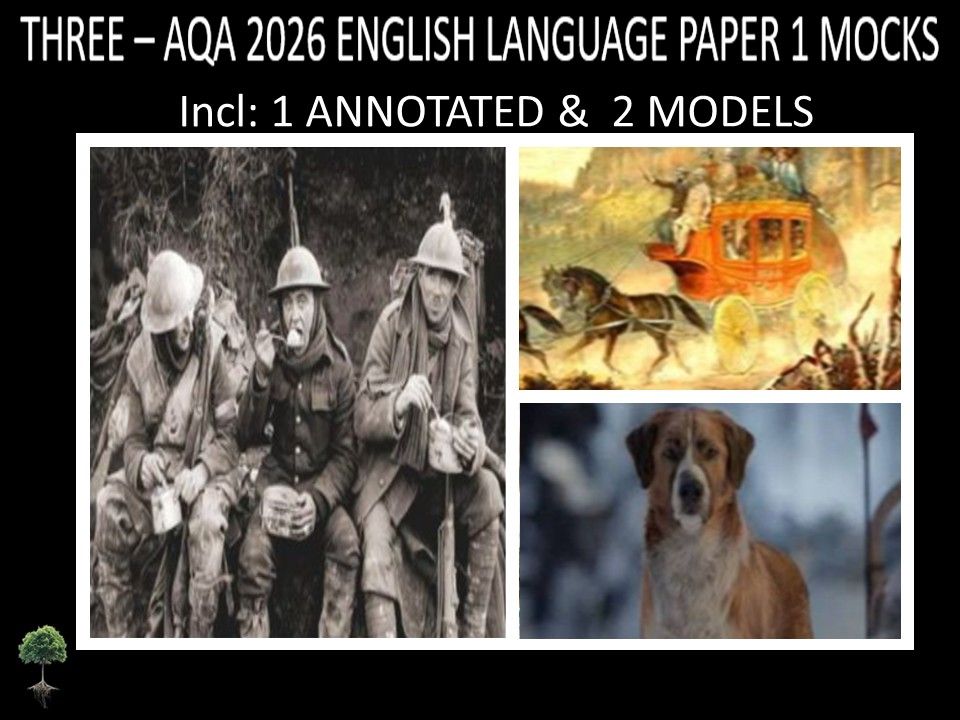 THREE - AQA PAPER 1 | 2026 FULL MOCKS | ANNOTATED | MODELS