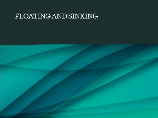 Floating and Sinking Teaching Resources