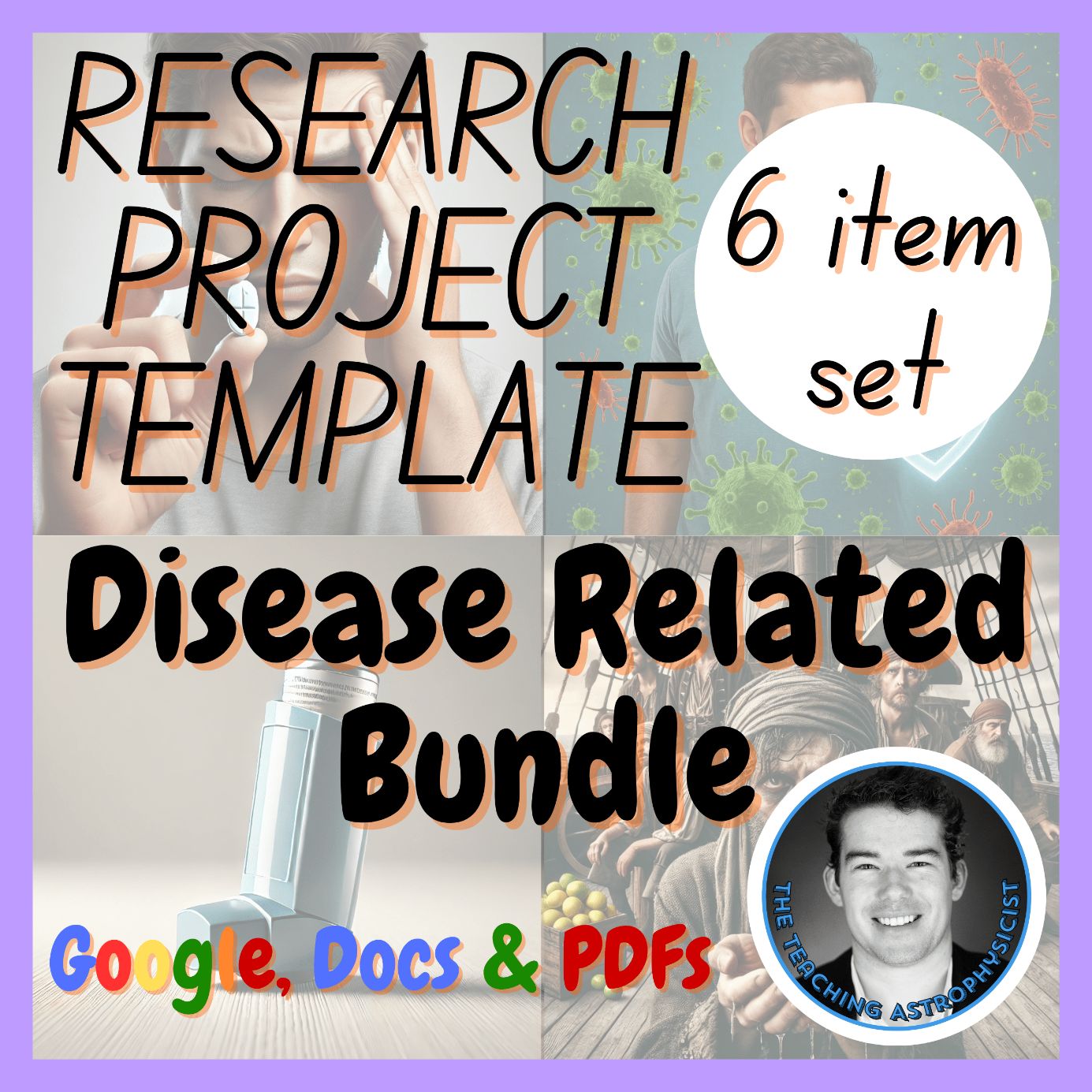 Disease Related | 6 Science Research Project Templates | Physical Education