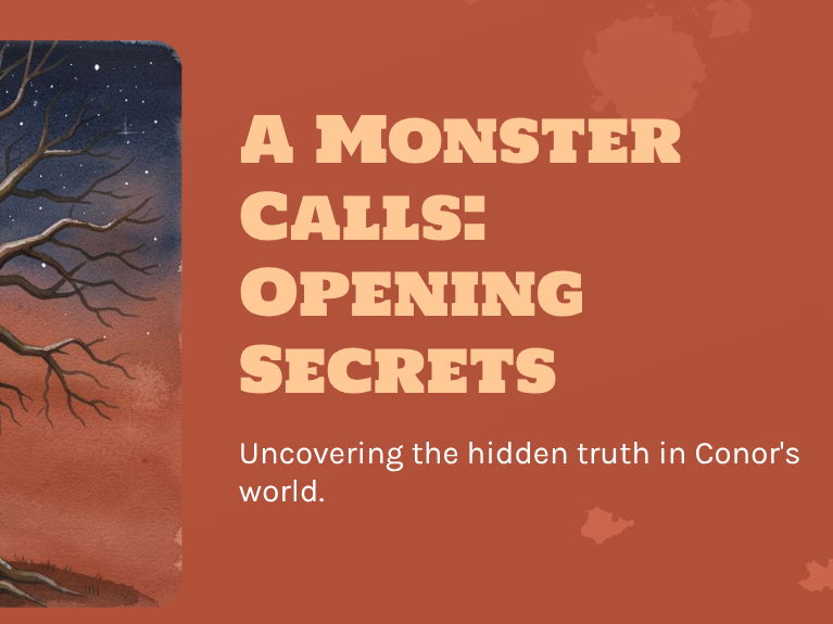 A Monster Calls - Lesson 1 (PPT and Worksheet)