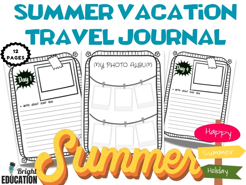 Summer Vacation Travel Journal - Travel Vacation Writing memories