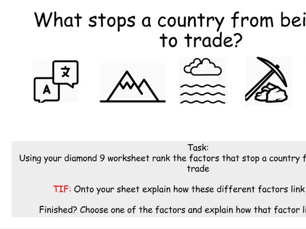 What role does trade play in development?