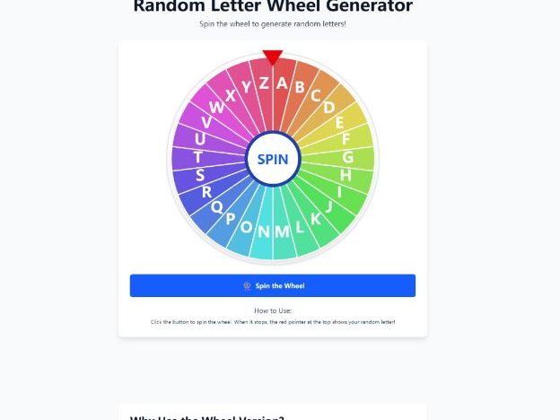 Random Group Letters Random Letter Generator — Class Warm-ups | Teaching Resources