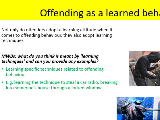 AQA Psychology differential association theory offending