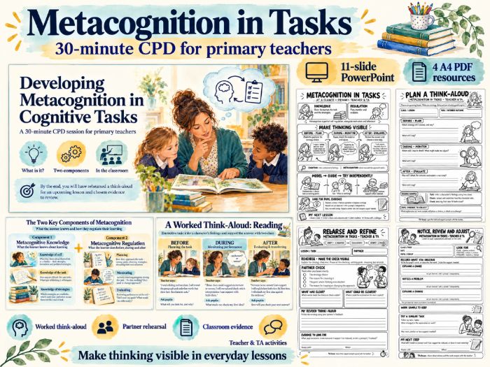 Metacognition In Tasks CPD + Printables