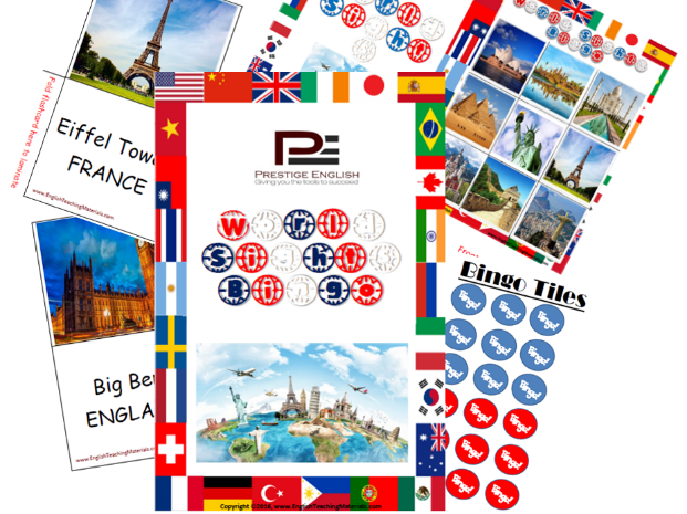 World Sights Bingo Game | Fun Classroom Game