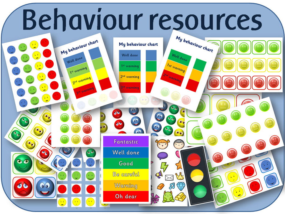 Behaviour resources - chart, cards, traffic lights visual warnings, rewards etc