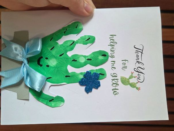 Thank you teacher card template