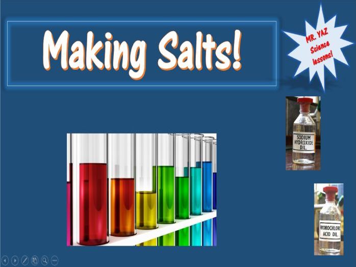 Acids and Alkalis Making Salts KS3 Science Teaching Resources