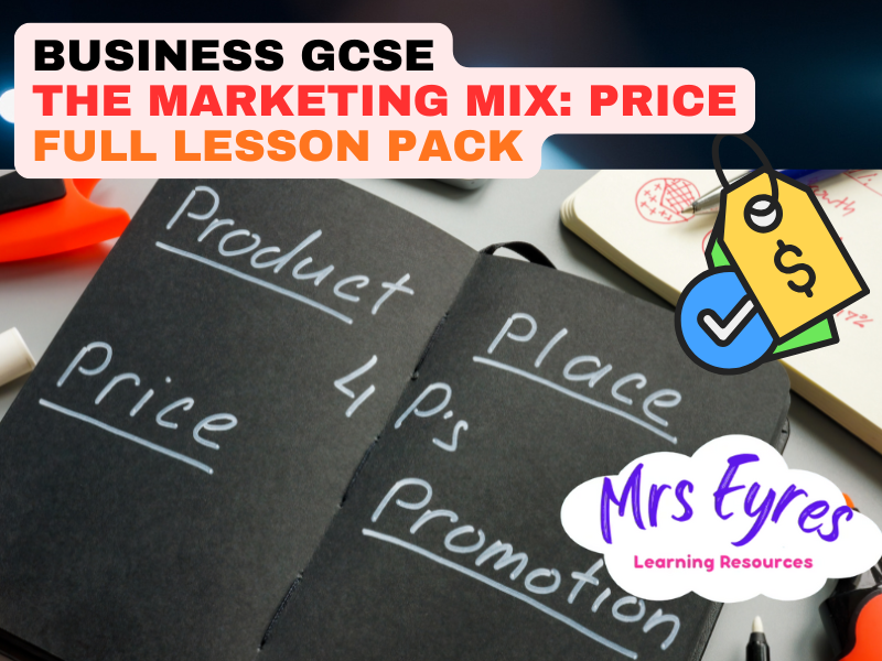 Price in the Marketing Mix | GCSE Business Lesson | SEND Friendly & Cover Ready