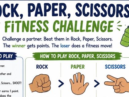 Rock, Paper, Scissors Fitness Challenge
