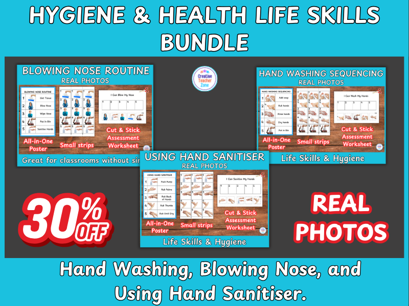 Winter Hygiene & Germs Bundle | Real Photos | EYFS, SEN & PSED