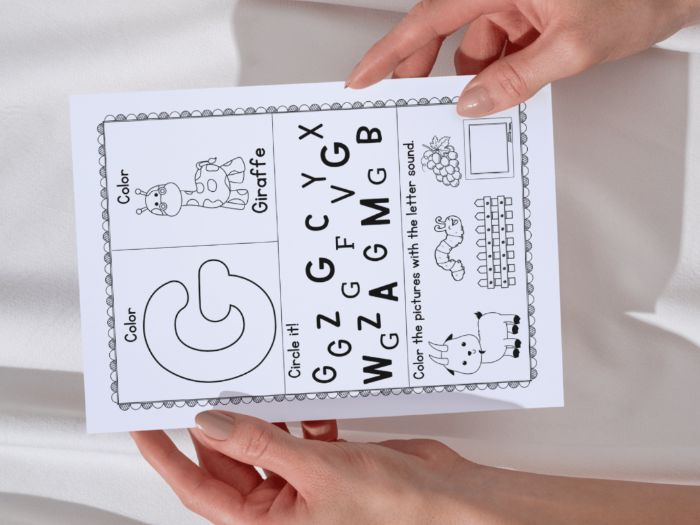 Phonics A to M Worksheet