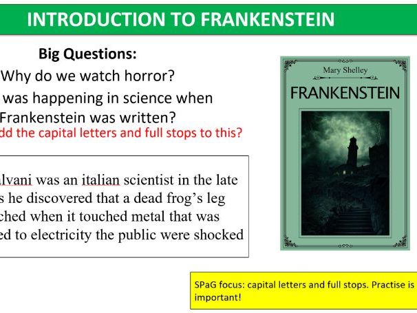 Phillip Pullman Frankenstein Unit