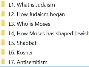 KS3 Judaism scheme of work