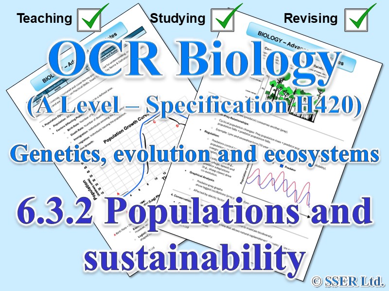 BIOA_OCR Topic Notes: 6.3.2 Populations and sustainability