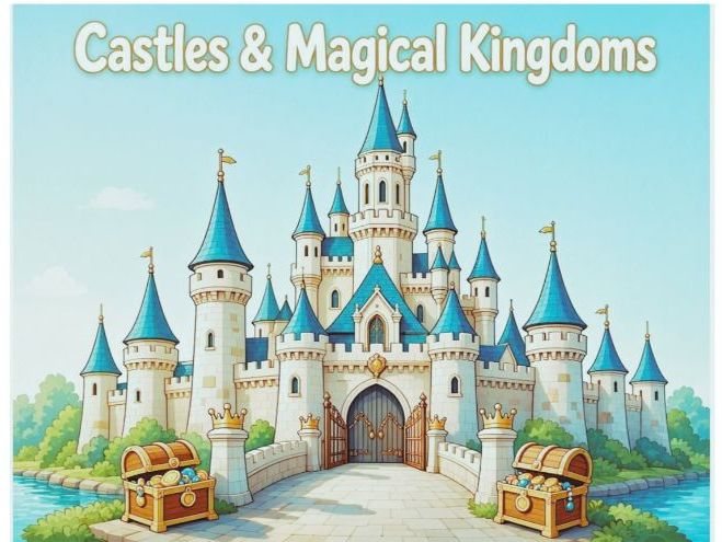 Magical Castles & Kingdoms – Kids Coloring Book