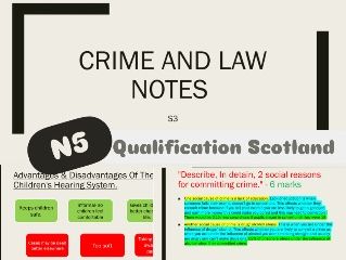 Crime and Law Notes