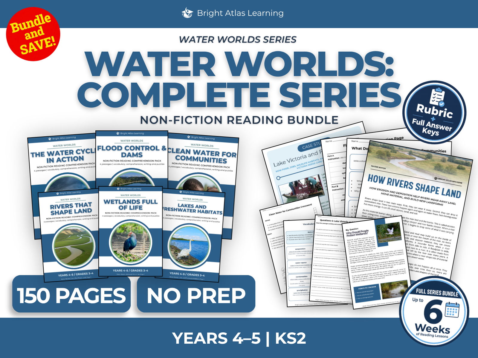 KS2 Non-Fiction Reading Comprehension Bundle: Water Worlds | Years 4–5