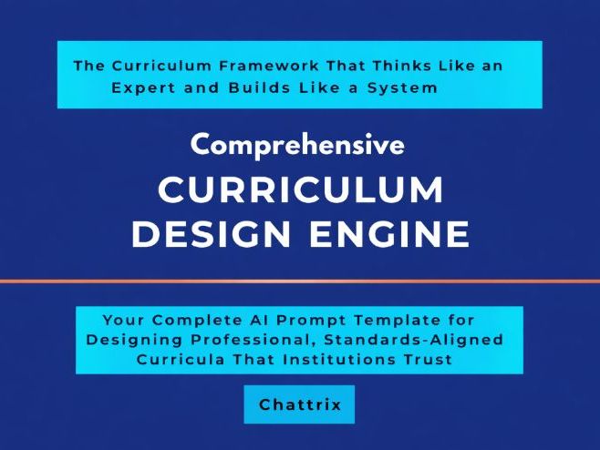 Comprehensive Curriculum Design Engine AI Prompt Template