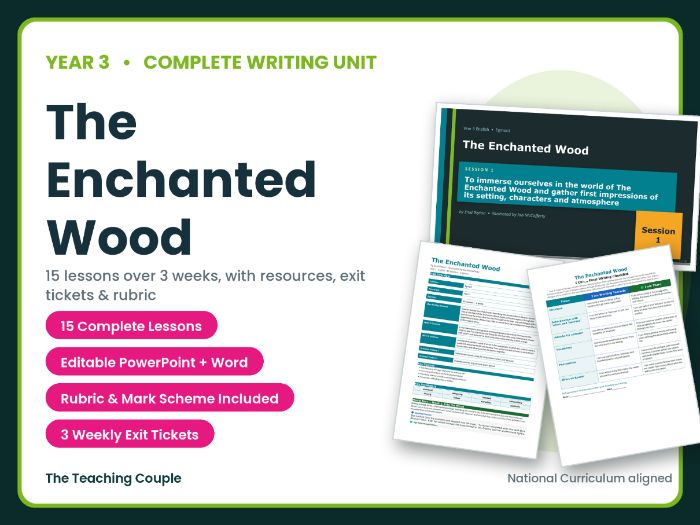 The Enchanted Wood | Year 3 English Unit | 15 Complete Lessons + Resources + Mark Scheme