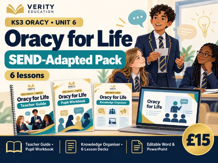 KS3 Oracy Unit 6: Oracy for Life — SEND-Adapted Pack