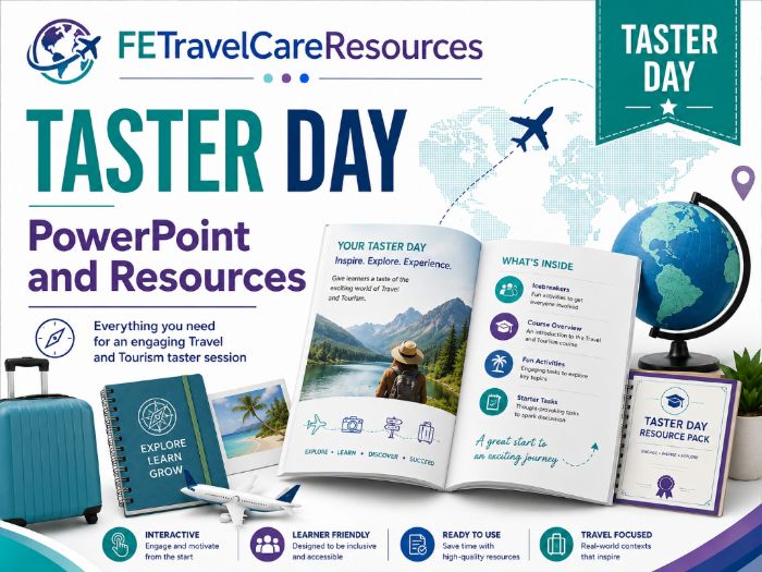 Taster Day Lesson Pack | Travel and Tourism