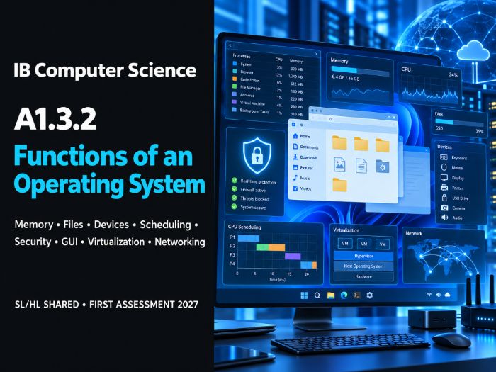 IB Computer Science A1.3.2: Functions of an Operating System