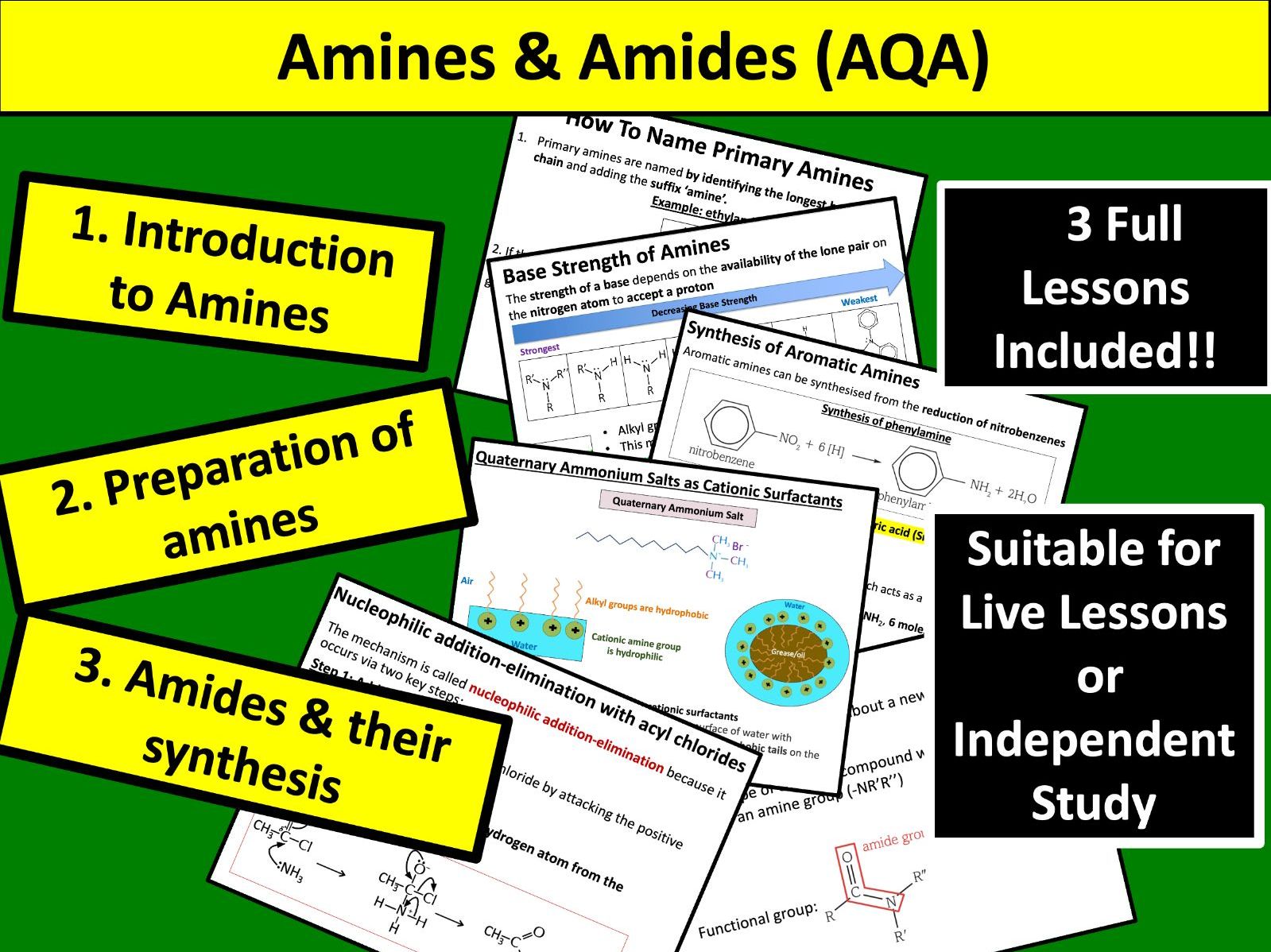 Amines & Amides (AQA)