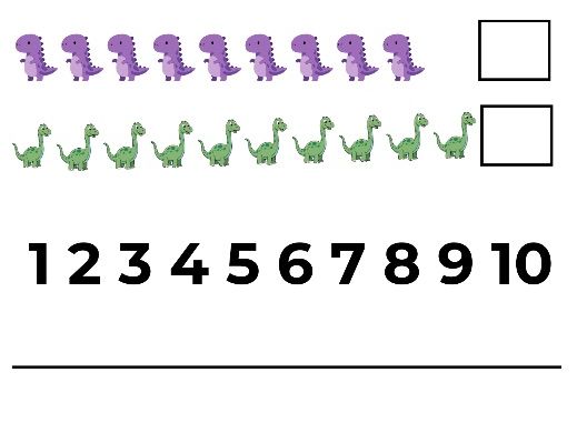 Dinosaur Counting Worksheets – 2 Sheets
