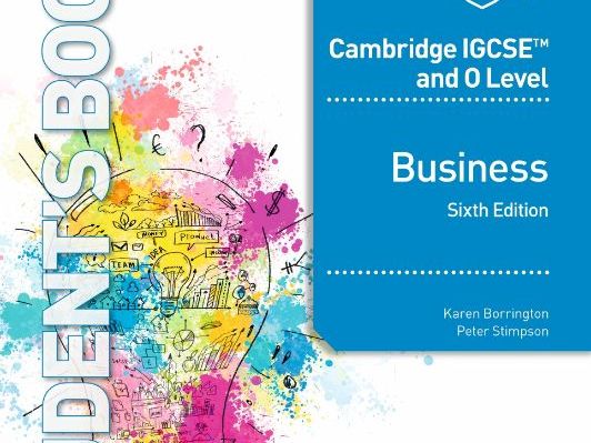 Cambridge International - IGCSE Business Unit 1 Lessons and Resources
