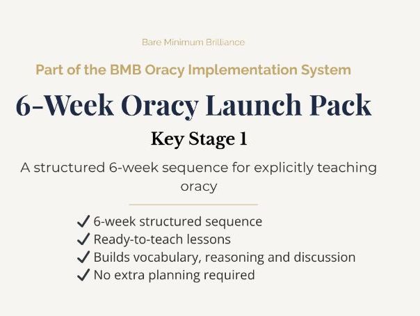 KS1 Oracy Launch Kit | 6-Week Speaking & Listening Framework | Ofsted & EEF Aligned