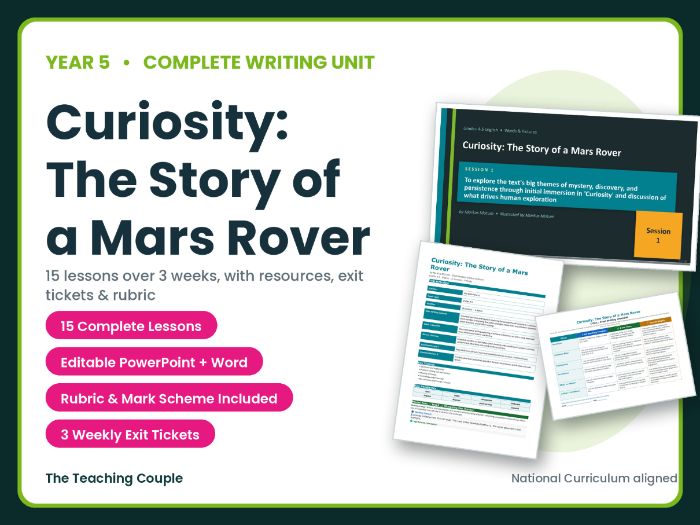 Curiosity: The Story of a Mars Rover | Year 5 English Unit