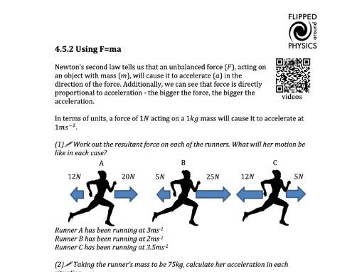 Using F=ma