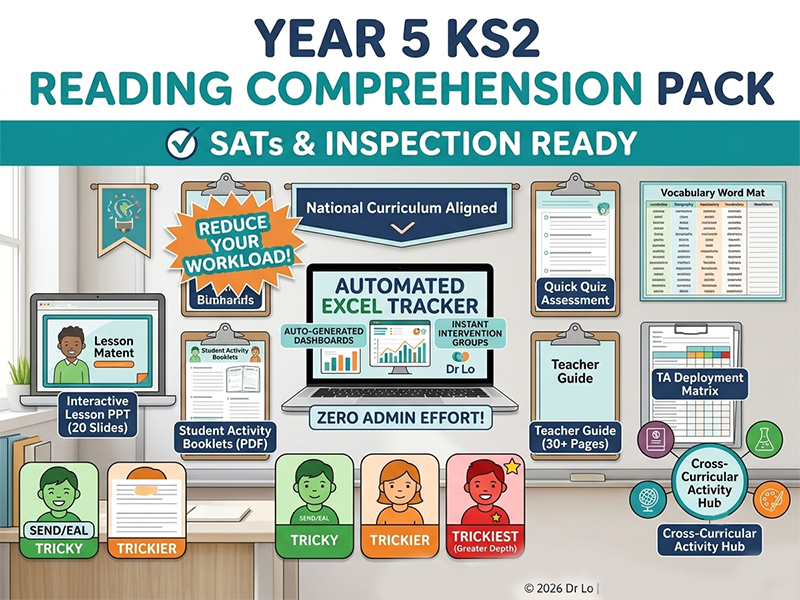Year 5 KS2 Reading Comprehension Pack | SATs & Inspection Ready