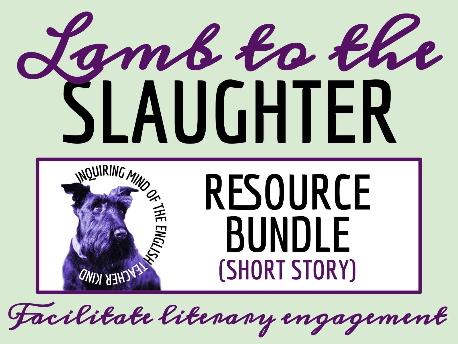 "Lamb to the Slaughter" by Roald Dahl Quiz, Analysis Worksheet, and Vocabulary Activities