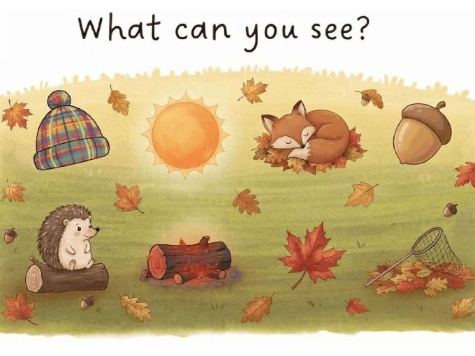 What can you see? Autumn CVC words