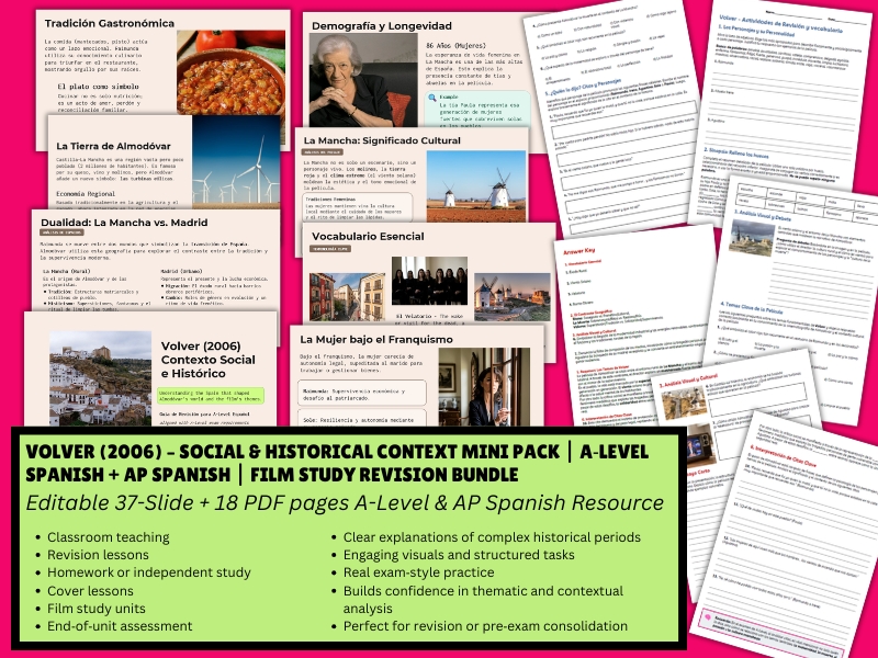 Volver Social & Historical Context A‑Level/AP Spanish Film Study | Revision Pack