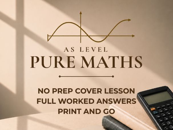 KS5 / AS Level Pure Maths Cover Lesson: Solving Second-Degree Trigonometric Equations (No Prep)