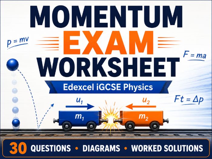 Edexcel iGCSE Momentum Exam Worksheet
