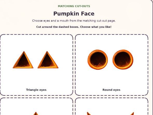 Halloween Cut and Stick Crafts | EYFS Fine Motor Activities