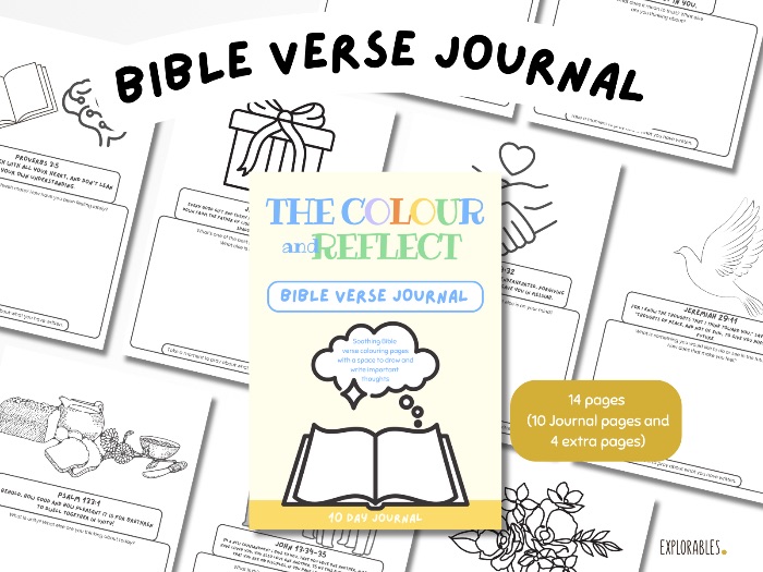Bible Verse Journal Printable Grow In Awareness And Confidence Colouring Pages Read Write Reflect